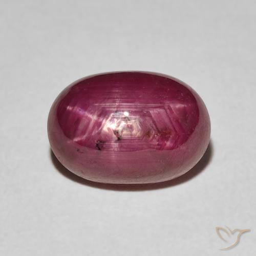 3.84ct Natural Jam Red rubi estrela, oval, Opaco