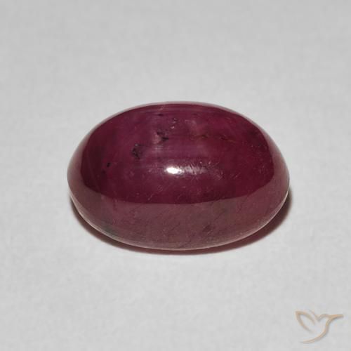 rubi estrela Jam Red Natural 3.84ct, oval, Opaco