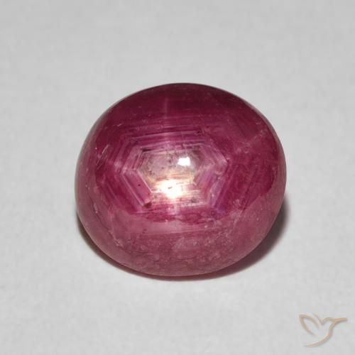 3.31ct Natural vermelho médio rubi estrela, oval, Opaco