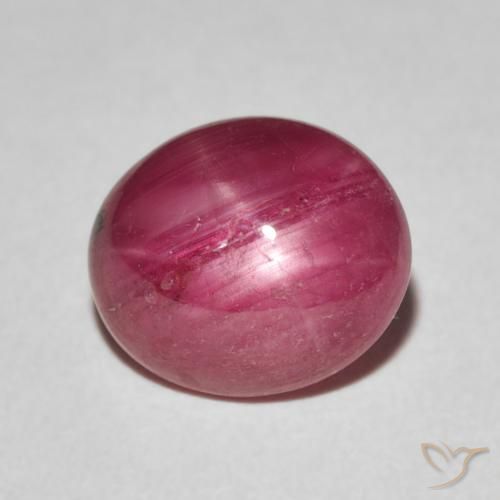 3.66ct Natural Jam Red rubi estrela, oval, Opaco