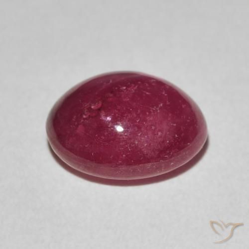 rubi estrela Jam Red Natural 3.66ct, oval, Opaco