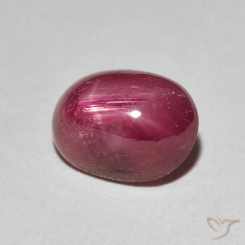 rubi estrela Carmesim Profundo Natural 3.68ct, oval, Opaco
