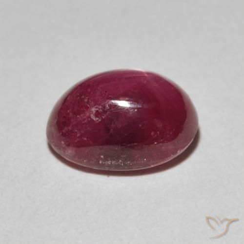 rubi estrela Carmesim Profundo Natural 3.68ct, oval, Opaco
