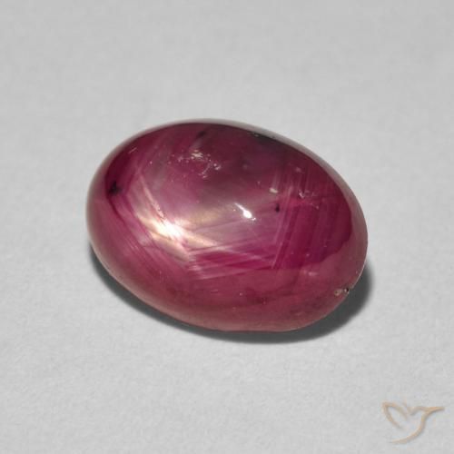 rubi estrela Vermelho escuro Natural 3.77ct, oval, Opaco