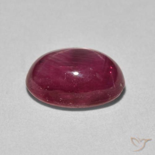 rubi estrela Vermelho escuro Natural 3.77ct, oval, Opaco