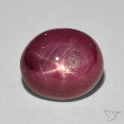 5.39ct Natural vermelho médio rubi estrela, oval, Opaco