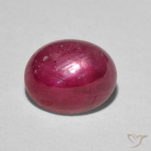 3.24ct Natural Vermelho rosado rubi estrela, oval, Opaco