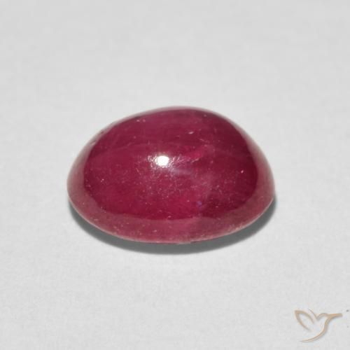 rubi estrela Vermelho rosado Natural 3.24ct, oval, Opaco
