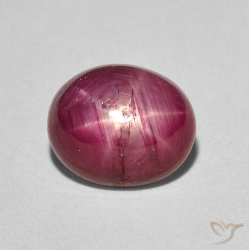 3.83ct Natural Vermelho rosado rubi estrela, oval, Opaco