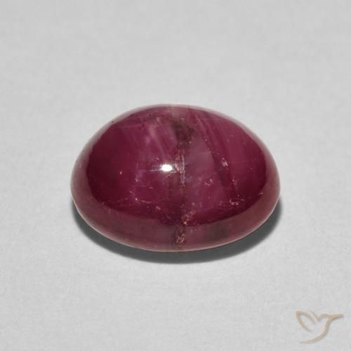 rubi estrela Vermelho rosado Natural 3.83ct, oval, Opaco