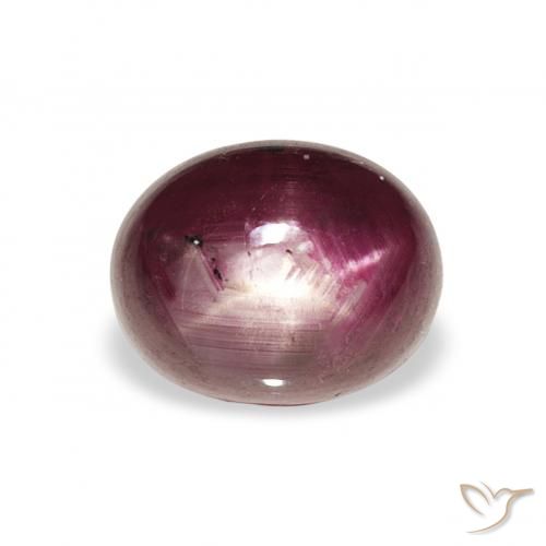 3.21ct Natural roxo médio rubi estrela, oval, Opaco