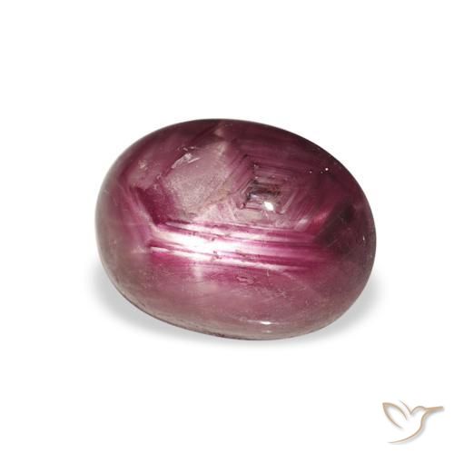 rubi estrela Medium Dark-Purple Natural 4.34ct, oval, Opaco
