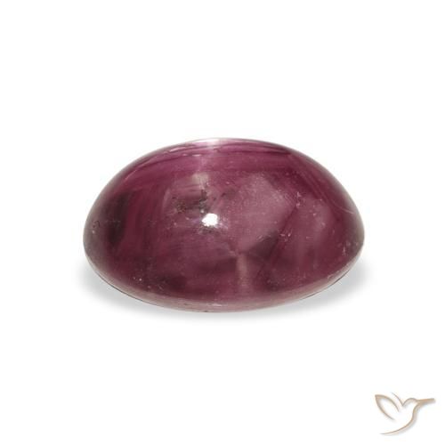 rubi estrela Medium Dark-Purple Natural 4.34ct, oval, Opaco