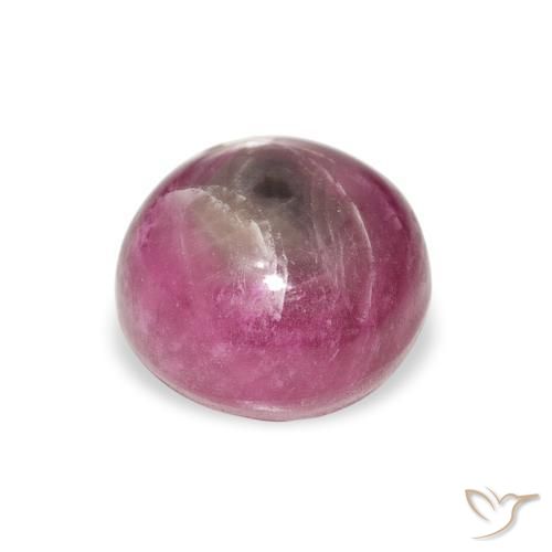 rubi estrela Magenta Natural 6.08ct, Redondo, Opaco