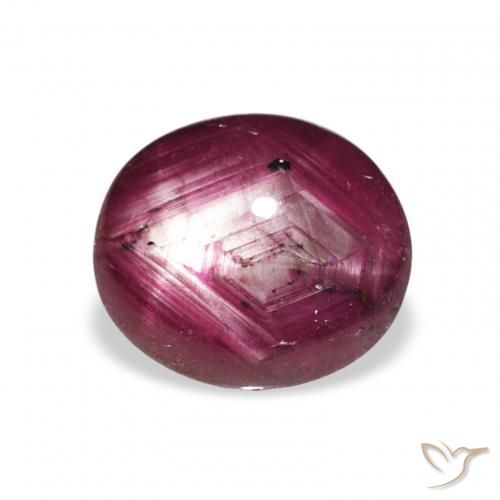 rubi estrela Medium Dark-Purple Natural 3.82ct, oval, Opaco