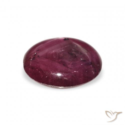 rubi estrela Medium Dark-Purple Natural 3.82ct, oval, Opaco