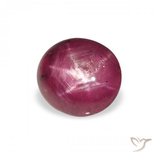 2.50ct Natural Medium Light-Purple rubi estrela, oval, Opaco