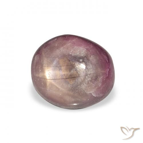 rubi estrela Medium Dark-Purple Natural 4.41ct, oval, Opaco