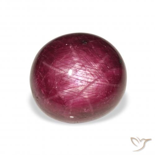 11.86ct Natural Roxo rosado rubi estrela, oval, Opaco