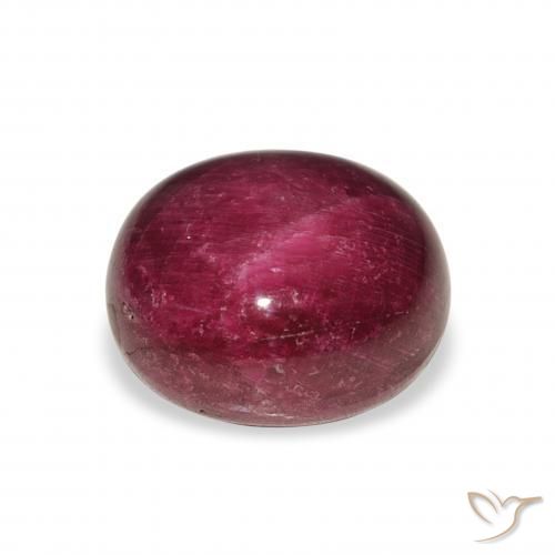 rubi estrela Roxo rosado Natural 11.86ct, oval, Opaco