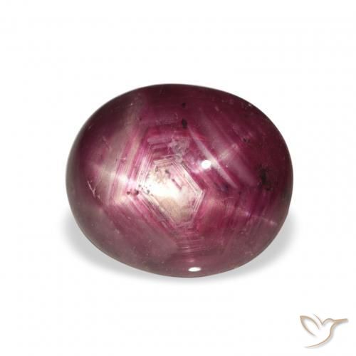 rubi estrela Medium Dark-Purple Natural 5.69ct, oval, Opaco