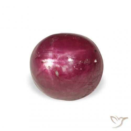 rubi estrela Magenta-Rosa Natural 3.37ct, oval, Opaco