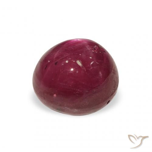 rubi estrela Magenta-Rosa Natural 3.37ct, oval, Opaco