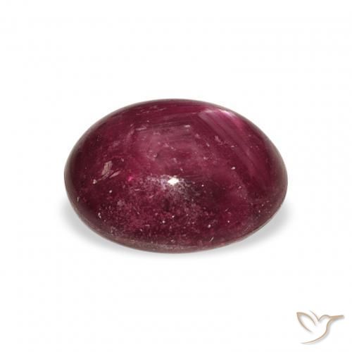 rubi estrela Medium Dark Reddish-Purple Natural 6.70ct, oval, Opaco
