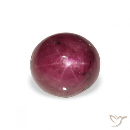 3.15ct Natural Magenta-Rosa rubi estrela, oval, Opaco