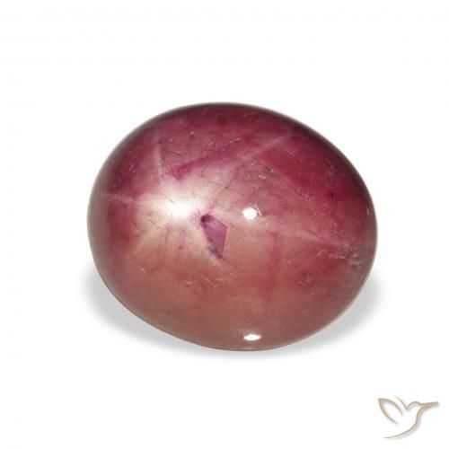rubi estrela Medium Light-Purple Natural 8.14ct, oval, Opaco