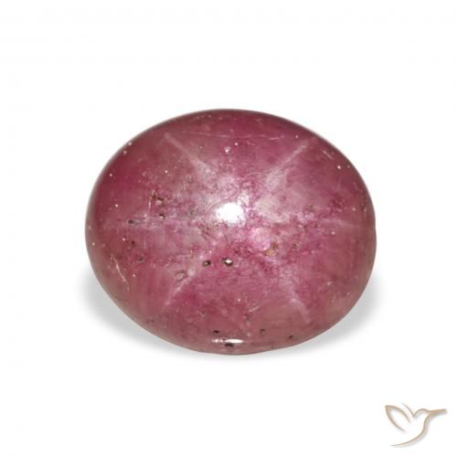 6.23ct Natural Magenta rubi estrela, oval, Opaco