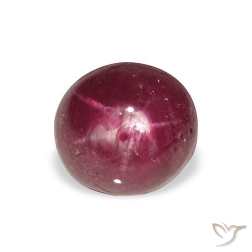 4.52ct Natural Magenta Profundo rubi estrela, oval, Opaco
