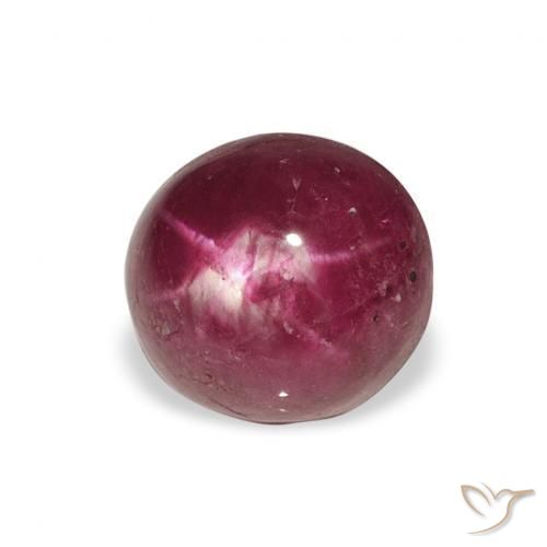 rubi estrela Magenta Profundo Natural 4.52ct, oval, Opaco