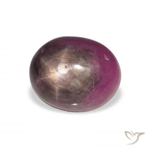 rubi estrela roxo avermelhado Natural 9.04ct, oval, Opaco