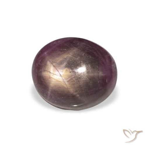 rubi estrela Medium Dark-Purple Natural 6.28ct, oval, Opaco
