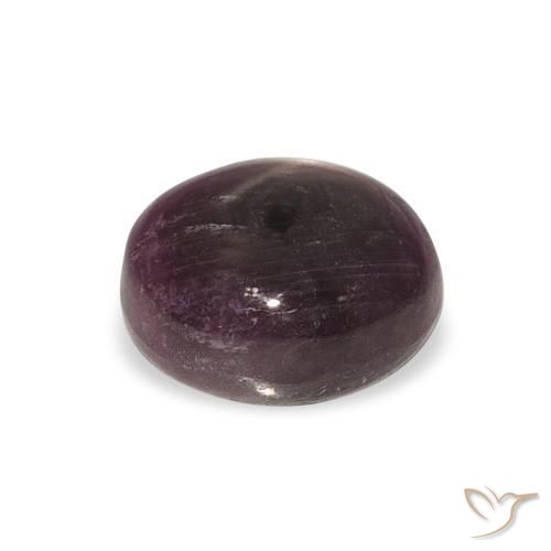rubi estrela Medium Dark-Purple Natural 6.28ct, oval, Opaco