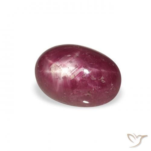 rubi estrela Medium Light-Purple Natural 2.87ct, oval, Opaco