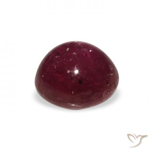 rubi estrela roxo avermelhado Natural 4.02ct, oval, Opaco
