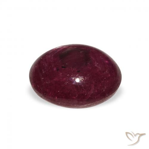 rubi estrela Vermelho escuro Natural 3.62ct, oval, Opaco