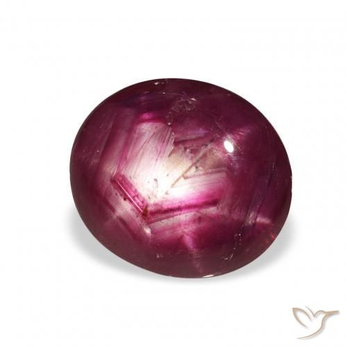 rubi estrela Vermelho escuro Natural 3.53ct, oval, Opaco