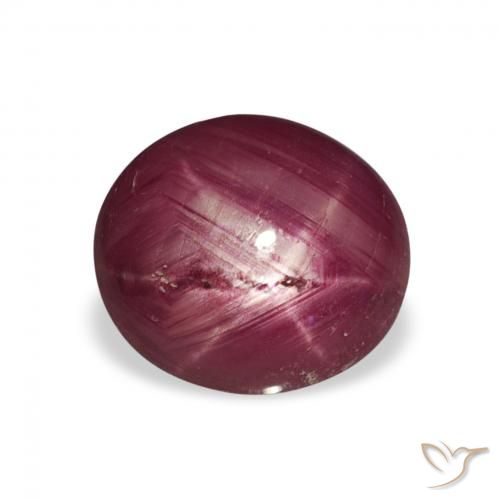 3.25ct Natural Vinho vermelho rubi estrela, oval, Opaco