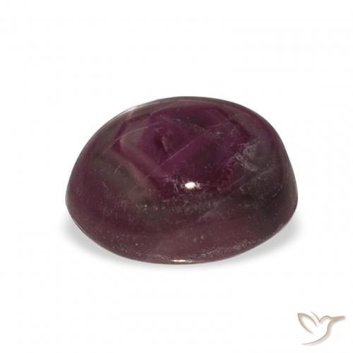rubi estrela Vermelho escuro Natural 6.42ct, oval, Opaco