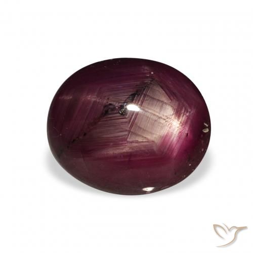 rubi estrela Vinho vermelho Natural 4.49ct, oval, Opaco