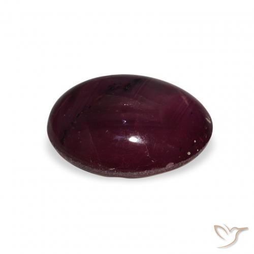 rubi estrela Vinho vermelho Natural 4.49ct, oval, Opaco