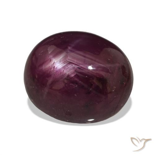 rubi estrela framboesa vermelha Natural 6.90ct, Corte Oval, Opaco
