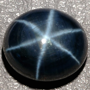Safira estrela azul natural 12,43ct, corte oval, translúcido