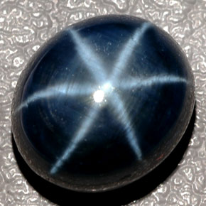 Safira estrela azul natural 12,43ct, corte oval, translúcido