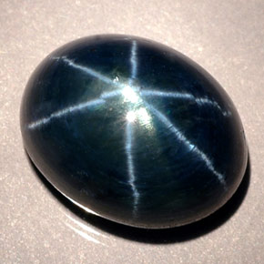 Safira Estrela Azul Natural 12.02ct, Corte Oval, Translúcido