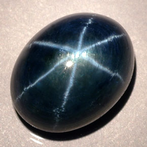 Safira Estrela Azul Natural 12.02ct, Corte Oval, Translúcido