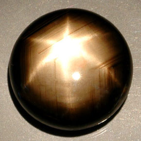 Safira Estrela Preto Natural 32.61ct, Corte Redondo, Opaco